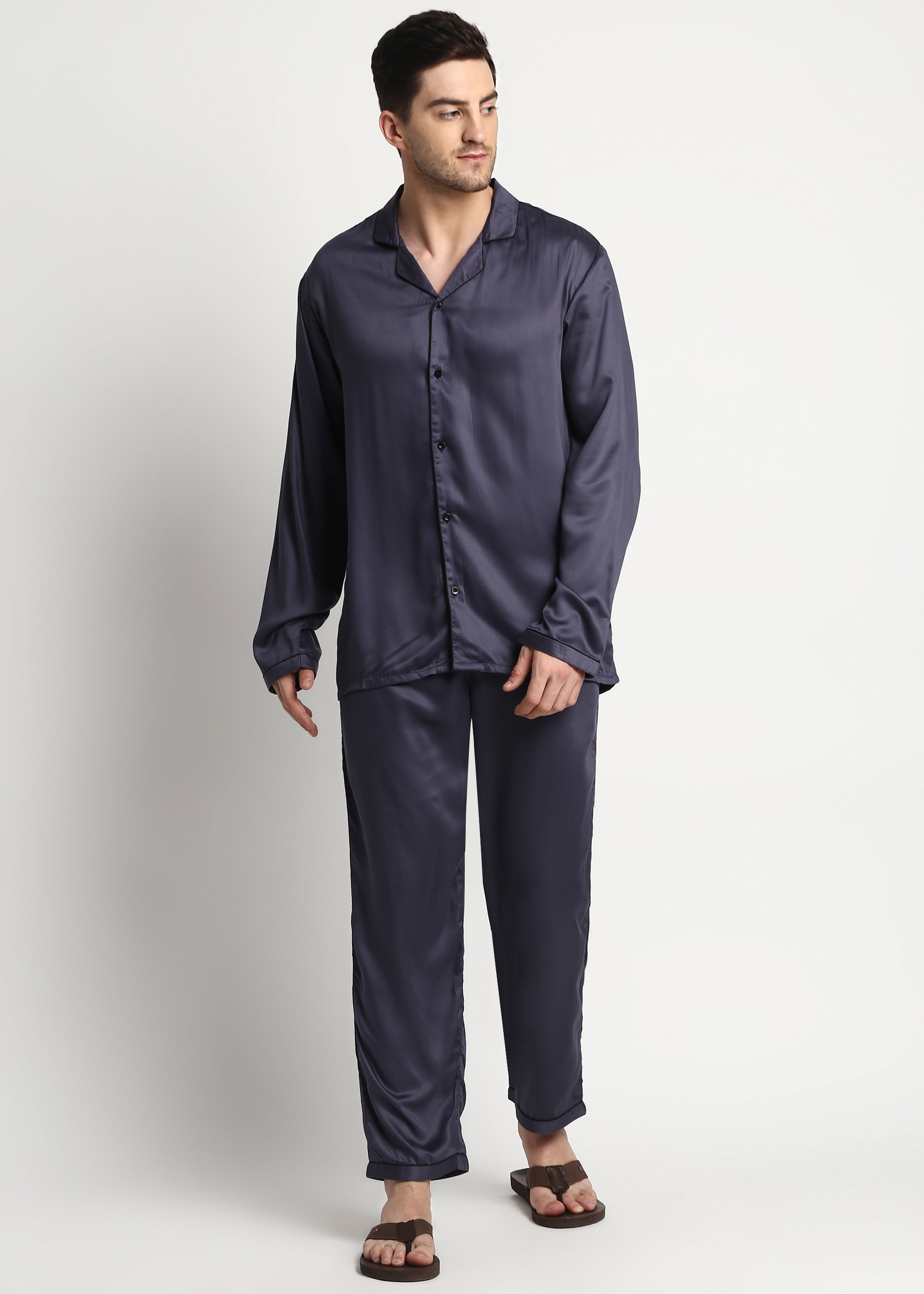 Buy Stylish Hearts Men Night Suit Set 100% Cotton Label, 57% OFF